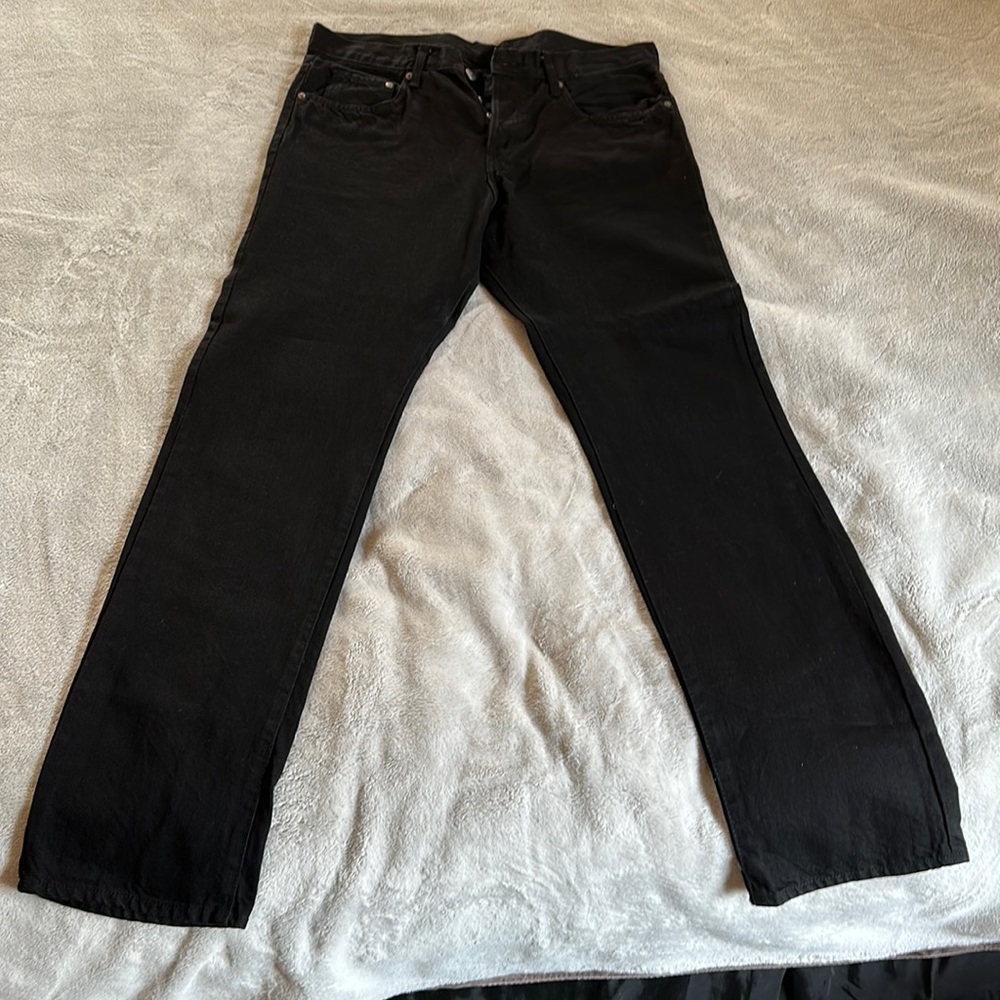 Mens H&M Black Denim Jeans sized 34/34.